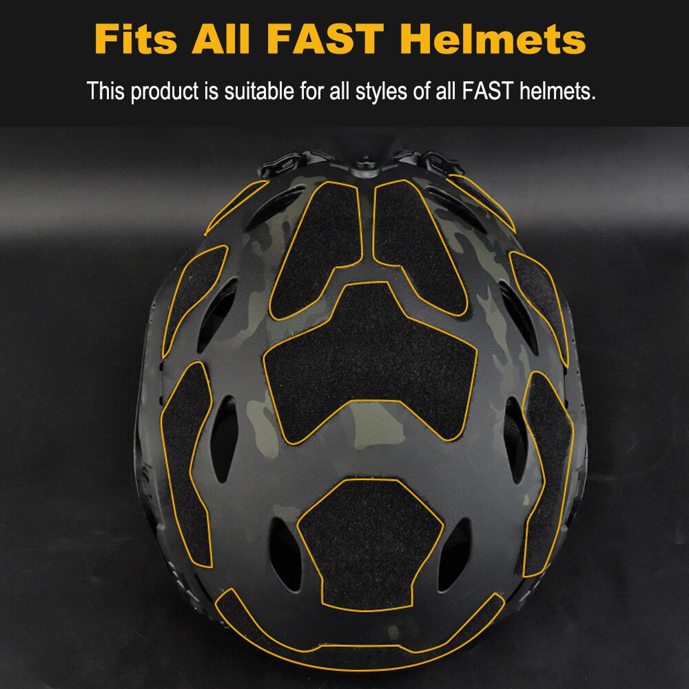 Conjunto de velcro para capacete tático de corte alto